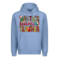 Colony Blue santas favorite teacher Premium Hoodie - NancyCooperArtShop