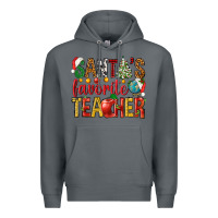 Rock santas favorite teacher Premium Hoodie - NancyCooperArtShop