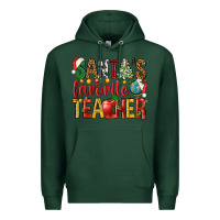 Sports Green santas favorite teacher Premium Hoodie - NancyCooperArtShop
