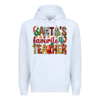 White santas favorite teacher Premium Hoodie - NancyCooperArtShop