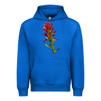 Cobalt Indian Paintbrush Urban Hoodie - LillyAllenDesigns