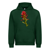 Forest Green Indian Paintbrush Urban Hoodie - LillyAllenDesigns