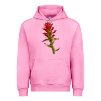 Fuchsia Pink Indian Paintbrush Urban Hoodie - LillyAllenDesigns