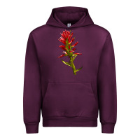 Mauve Wine Indian Paintbrush Urban Hoodie - LillyAllenDesigns