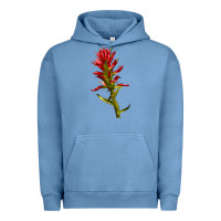 Pigment Pebble Blue Indian Paintbrush Urban Hoodie - LillyAllenDesigns