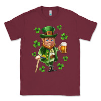 Burgundy st patricks elf Classic Tee - Neo Western