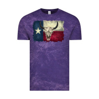 Cloud Purple texas flag Vintage Tee - BarkalooDesign