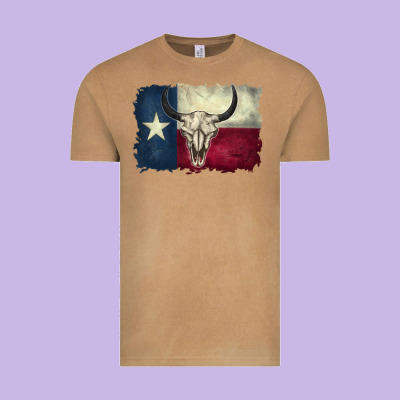 Texas Flag Vintage Tee Designed By Barkaloodesign