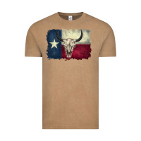 Vintage Coffee texas flag Vintage Tee - BarkalooDesign