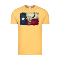 Vintage Mustard texas flag Vintage Tee - BarkalooDesign