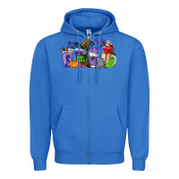True Royal halloween coffee cups Zipper Hoodie - AdoDesignShop