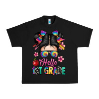 Black hello first grade Urban Heavy Tee - texasbilliewilder