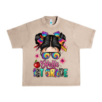 French Oak hello first grade Urban Heavy Tee - texasbilliewilder