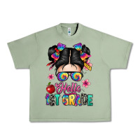 Oil Green hello first grade Urban Heavy Tee - texasbilliewilder