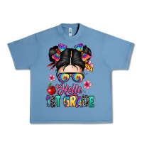 Pebble Blue hello first grade Urban Heavy Tee - texasbilliewilder