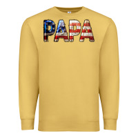 Antique Gold American Papa Premium Sweatshirt - LillyAllenDesigns