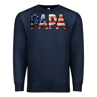 Navy American Papa Premium Sweatshirt - LillyAllenDesigns