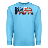 Ocean Blue American Papa Premium Sweatshirt - LillyAllenDesigns