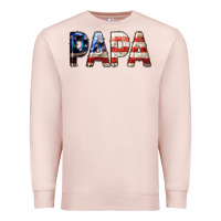 Pale Pink American Papa Premium Sweatshirt - LillyAllenDesigns