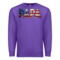 Purple American Papa Premium Sweatshirt - LillyAllenDesigns