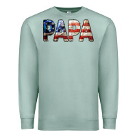 Seafoam American Papa Premium Sweatshirt - LillyAllenDesigns