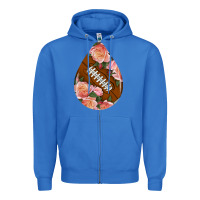 True Royal american football and western roses teardrop Zipper Hoodie - BundleAndBundleShop