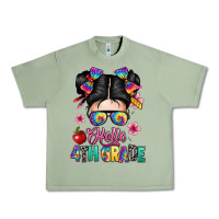 Oil Green hello fourth grade Urban Heavy Tee - texasbilliewilder