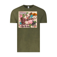 Vintage Olive yeehaw western Vintage Tee - Zillion Design Studio