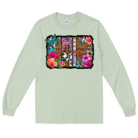 Matcha mimi floral background Long Sleeve Tee - HRA Design Shop