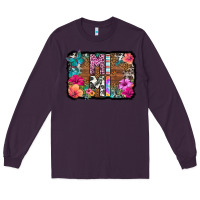 Plum mimi floral background Long Sleeve Tee - HRA Design Shop