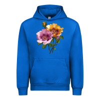 Cobalt In Your Eyes Rose Urban Hoodie - LillyAllenDesigns