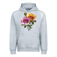 Heather Grey In Your Eyes Rose Urban Hoodie - LillyAllenDesigns