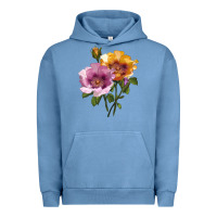 Pigment Pebble Blue In Your Eyes Rose Urban Hoodie - LillyAllenDesigns
