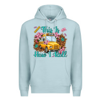 Blue Mist this is how i roll Premium Hoodie - NancyCooperArtShop