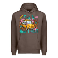 Coffee this is how i roll Premium Hoodie - NancyCooperArtShop