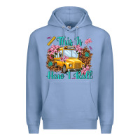 Colony Blue this is how i roll Premium Hoodie - NancyCooperArtShop