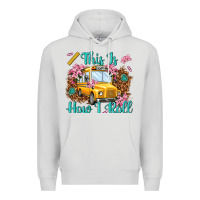 Dove Grey this is how i roll Premium Hoodie - NancyCooperArtShop
