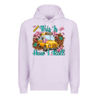 Lilac this is how i roll Premium Hoodie - NancyCooperArtShop