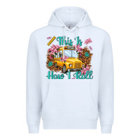 White this is how i roll Premium Hoodie - NancyCooperArtShop