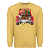 Antique Gold Christmas truck Premium Sweatshirt - BarkalooDesign