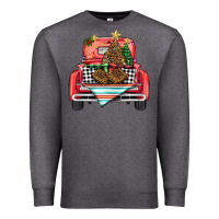 Charcoal Heather Christmas truck Premium Sweatshirt - BarkalooDesign