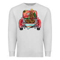 Dove Grey Christmas truck Premium Sweatshirt - BarkalooDesign