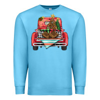 Ocean Blue Christmas truck Premium Sweatshirt - BarkalooDesign