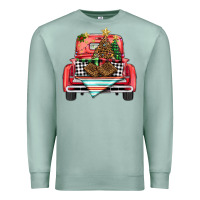 Seafoam Christmas truck Premium Sweatshirt - BarkalooDesign