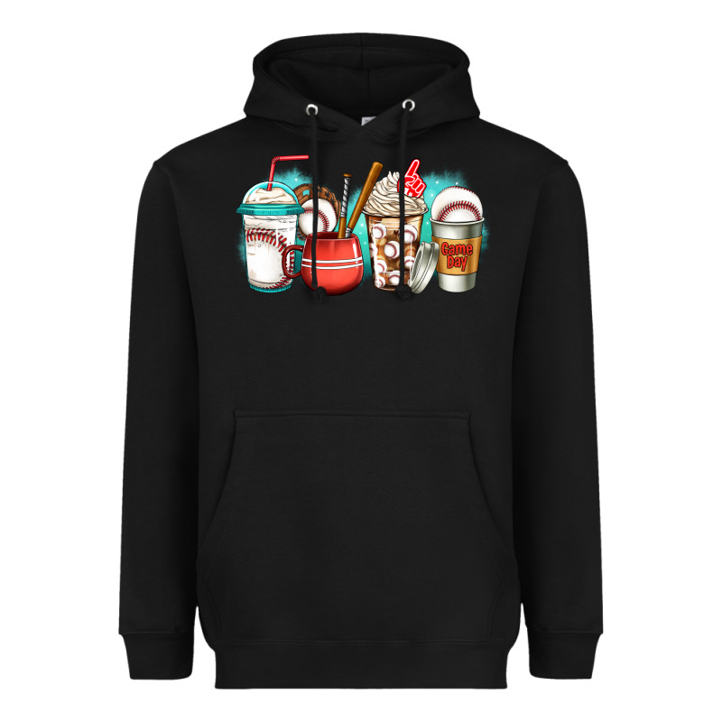 Baseball Coffee Cups Heavyweight Hoodie by Jasminsmagicworld | Teevron