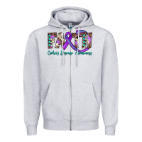 Heather Grey faith crohn's disease awareness Zipper Hoodie - JahusDesignShop