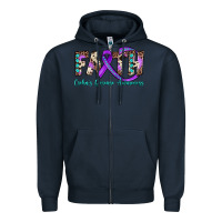 Navy faith crohn's disease awareness Zipper Hoodie - JahusDesignShop