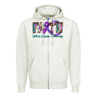 Oatmeal Heather faith crohn's disease awareness Zipper Hoodie - JahusDesignShop