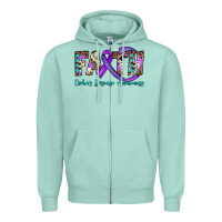 Seafoam faith crohn's disease awareness Zipper Hoodie - JahusDesignShop