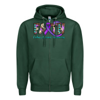Sports Green faith crohn's disease awareness Zipper Hoodie - JahusDesignShop